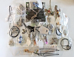 Lot of 24 Dark Gothic Spider Necklace Pendant Assorted Mixed Variety (M5) - Picture 1 of 14
