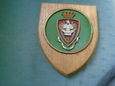 ROYAL HIGHER INSTITUE FOR DEFENCE BELGIUM - MILITARY SHIELD / WALL PLAQUE