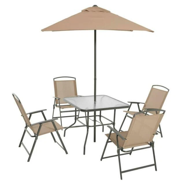 Mainstays MS16-301-001-13 Albany Lane Patio Dining Set - 6 Pieces - Red