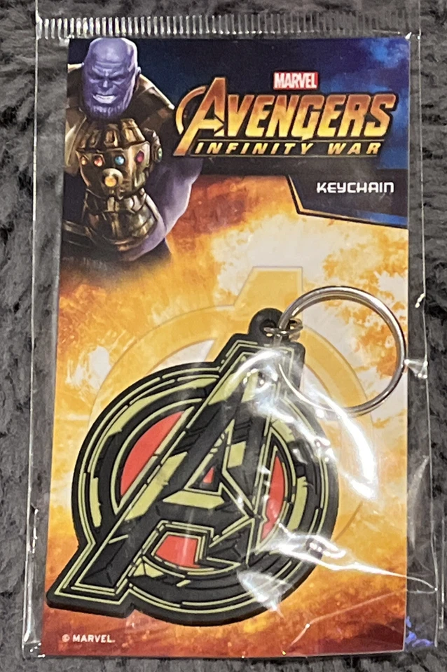 Avengers Infinity War Avengers Symbol Rubber Keychain Keyring Metal - Image 1 of 1