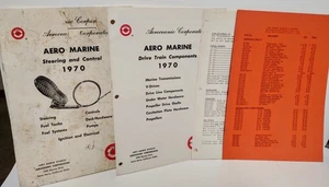 1970 Aero Marine Vintage Marine Boat Catalog Flyers Drive Train Steering Control - Picture 1 of 18