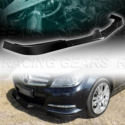 PARAGOLPES DELANTERO FIBRA CARBONO REAL AJUSTE 12-14 MERCEDES BENZ C250 C300 C350 W204 Foto 1 de 4