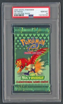 Pokemon Cards - PSA 10 Skyridge Ho-Oh Booster Pack - Foil Pack - GEM MT - PSA10 - Image 1 of 4