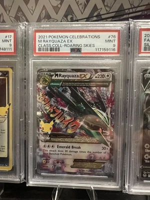 Pokemon Celebrations M Rayquaza EX Mint Roaring Skies 2021 PSA 9 MINT - Image 1 of 2