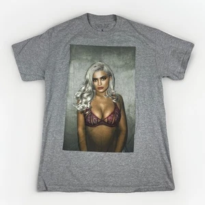 Kylie Jenner Lingerie Graphic Photoshoot T Shirt Adult Medium USA MADE - Picture 1 of 18