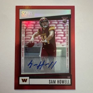 2022 Score Premium Sam Howell 304 Red Prizm RC Auto 18/20 - Picture 1 of 2