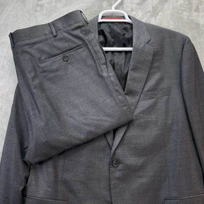 Samuelsohn Performance Sport Coat 46L set jacket suit pants trouser pair 130's - Image 1 of 4