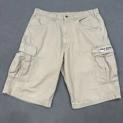 Pantalones Cortos Polo de Carga Y2K Pantalones Cortos de Carguero para Hombres 36 Tostado Caqui Carga Militar Informal Utilidad Foto 1 de 4