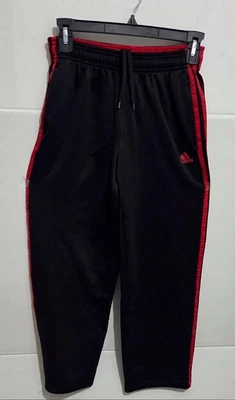Boy, Adidas, , sweatpants, joggers, black, and red pockets Size 10-12  M - Image 1 of 3
