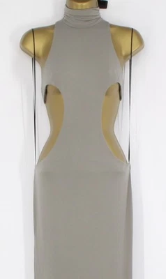 VESTIDO DE MUJER LAQUAN SMITH CUELLO FALSO RECORTE CON TREN TALLA S PIEDRA PRECIO DE VENTA SUGERIDO POR EL FABRICANTE 935 £ IB Foto 1 de 4