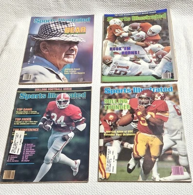 4 revistas Sports Illustrated 1981 de colección-Marcus Allen/Herschel Walker/Bear Bryant etc. Foto 1 de 4