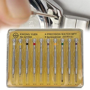 KWONG Screwdriver YUEN 10 Watch Sizes of pieces) Precison Set 1 Repair Set(10 ✨  - Picture 1 of 9