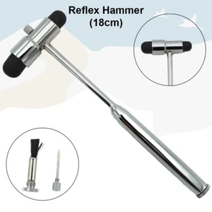 Reflexhammer Buck 18 cm Nadel und Pinsel Hammer Perkussionshammer Diagnostik - Bild 1 von 4
