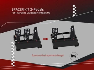 Spacer-Kit 2-Pedals Fanatec ClubSport Pedals V3 - Umbau auf 2 Pedale - Bild 1 von 3