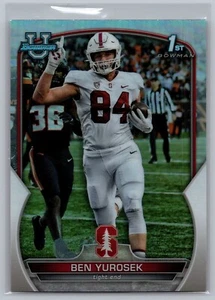 Ben Yurosek Refractor 2022 Bowman University calcio cromato - Foto 1 di 2