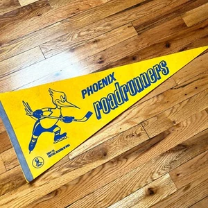 Vintage Phoenix Roadrunners Hockey Wimpel Flagge 1974-75 WHA Eröffnungssaison - Bild 1 von 6