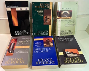 Dune, Frank Herbert, Complete Set, Books 1-6 Lot, Ace Science Fiction Paperbacks - Picture 1 of 16
