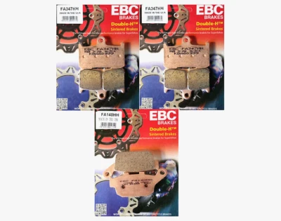 FITS  KAWASAKI Z 900 2017 2018  EBC Sintered FRONT and REAR Disc Brake Pads — 第 1/4 张图片