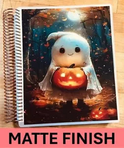 MATTE Finish Halloween Ghost Pumpkin Cover Set 4 use w/ Erin Condren Planner* - Picture 1 of 7