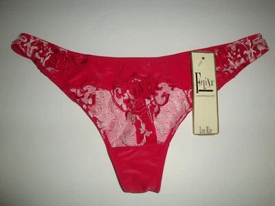 Nuevo Panty Tanga Felina Helena Para Mujer Tiro Bajo Encaje 530187 Rojo Talla S Foto 1 de 2