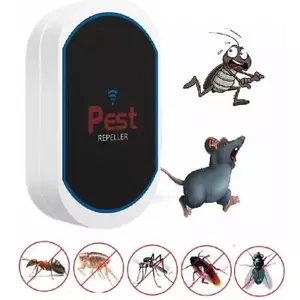 Repelente ultrasónico de control de plagas Reino Unido enchufable rechazo rata ratón ratones araña ~ - Imagen 1 de 13