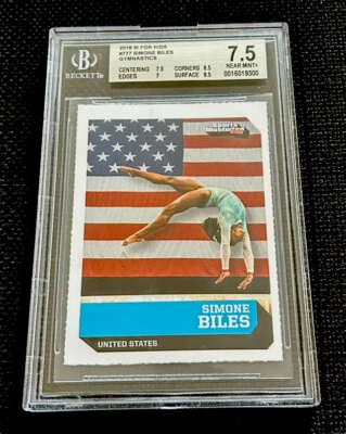 SIMONE BILES RARO 2018 Sports Illustrated for Kids SI EE. UU. Juegos Olímpicos Oro BGS 7,5 Foto 1 de 2