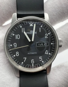 Vintage FORTIS SPACEMATIC PILOT FLIEGER WATCH AUTOMATIC 595.22.158.2 40mm - Picture 1 of 6