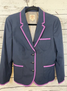 Brooks Brothers Red Fleece Navy/Pinstripe Blazer Size 10 - Picture 1 of 8