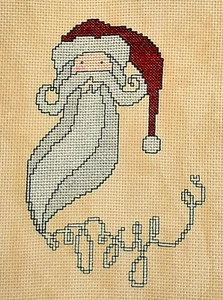 Acabado - The Goodbye Santa with Shimmering Etoile - Acabado punto de cruz - Imagen 1 de 3