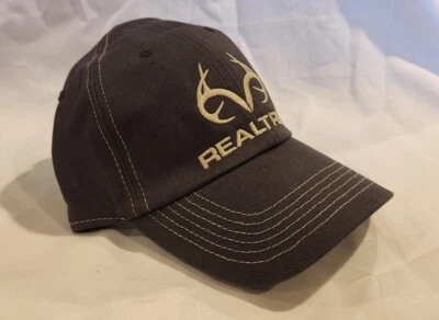 NEW! REALTREE GRAY with Realtree Logo, Licensed Buckle back Hat - Image 1 of 4