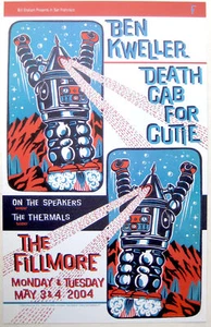 Ben Kweller Death Cab For Cutie On The Speakers The Thermals Concert Poster 2... - Picture 1 of 1