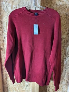 Vintage Gap Women's Size S Cotton Crew Neck with Pockets Red/Blue - Picture 1 of 5