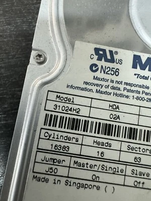 Disk Maxtor Diamondmax VL40 32049H2 20.4GB 5400U/Min 2MB Ata 3.5 " Pollici - Immagine 1 di 3