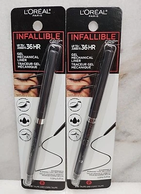 2- L'Oréal Infallible 36Hr Gel Mechanical Liner #210 Taupe Grey - Image 1 of 2