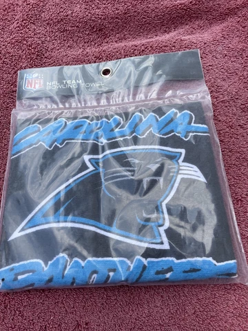 Vintage Carolina Panthers Sports Bowling Towel New Free Shipping Cover