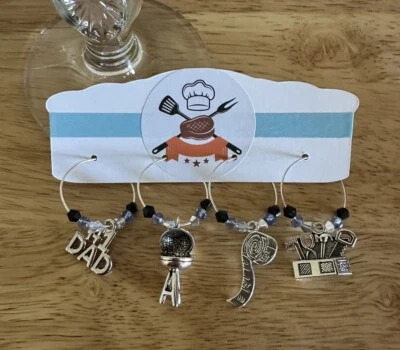 Dijes de vino para papá, #1 dijes de vino para papá, regalo para papá, barbacoa 🍺🍷🥂 Foto 1 de 4