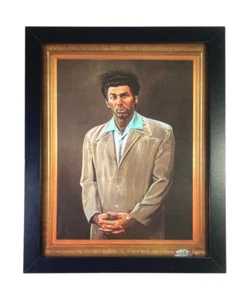 KRAMER Self Portrait 8"x10" Print "Framed in Black Wood" Seinfeld Picture, New - Picture 1 of 2