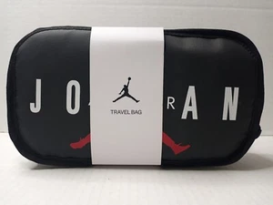 Nike Air Jordan Men's Travel Dopp Kit Clutch Toiletries Bag Black White Red NWT - Picture 1 of 5