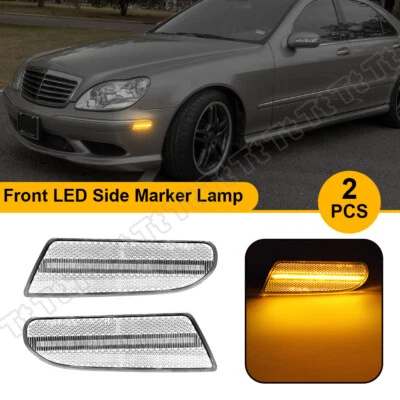 For 2000-2006 Mercedes Benz W220 S-Class S500 Front Bumper LED Side Marker Light - Image 1 of 4