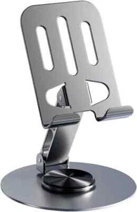 Phone Tablet Holder Metal Stand 360° Rotation All Kinds 1 Pack Grey - Photo 1 sur 9