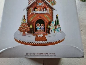 Punze 2022 DECK THE GINGERBREAD HOUSE Tischdeko **LESEN** - Bild 1 von 7
