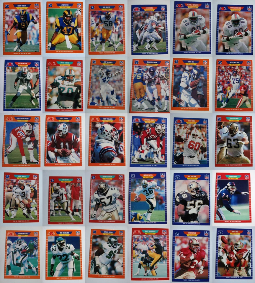 1989 Pro Set Football Cards Complete Your Set U You Pick From List 201-400 - Image 1 of 1