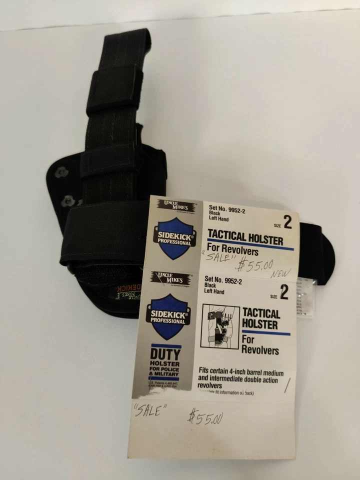 Funda táctica Uncle Mike's para revólver de 4 pulgadas mano izquierda 9952-2 talla 2 negra Foto 1 de 4