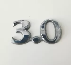 99-09 OEM JAGUAR S-TYPE V6 3.0 REAR EMBLEM LID LOGO BADGE SIGN CHROME X-TYPE - Picture 1 of 2