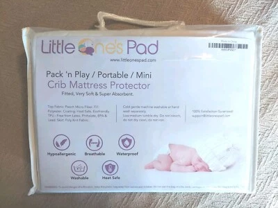 ¡NUEVO! PACK PROTECTOR COLCHÓN CUNA ALMOHADILLA PEQUEÑO N PLAY PORTÁTIL MINI BLANCO  Foto 1 de 4