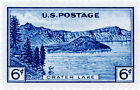 Impression de qualité archivistique du timbre américain #745 "Crater Lake"