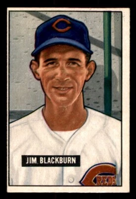 1951 Bowman Baseball #287 Jim Blackburn VG/EX *d2 - Image 1 of 2