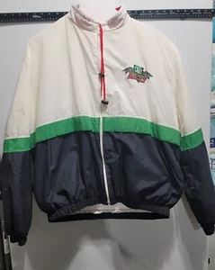 Giacca Vintage (1993) Holloway Mountain Dew Southern 500 NASCAR XL Cerniera Intera - Foto 1 di 8