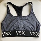 Victorias Secret Vsx Gray Racerback Sports Bra Sz Small S