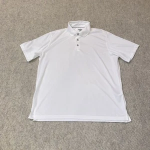 Ashworth Kurzarm Golf Poloshirt weiß Herren Größe Large (100 % Polyester) - Bild 1 von 8